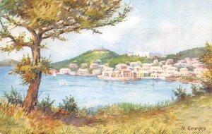 St Georges Bermuda Scenic View CF Tucker Vintage Postcard AA14746