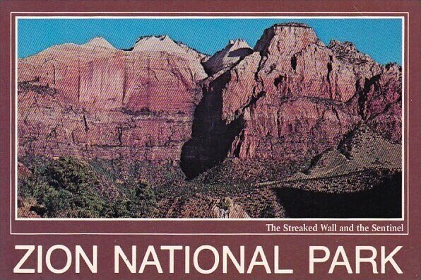 The Streaked Wall And The Sentinel Zion National Park Utah