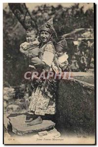 Old Postcard Judaica Jewish Young Moorish woman