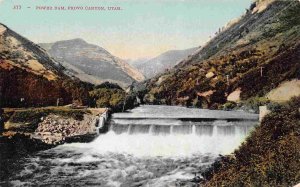 Power Dam Provo Canyon Utah 1910c postcard