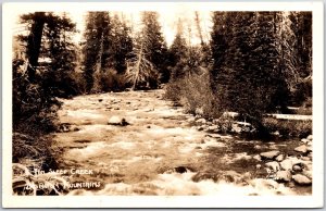 Pen Sleep Creek In The Foghorn Mountains Real Photo RPPC Postcard