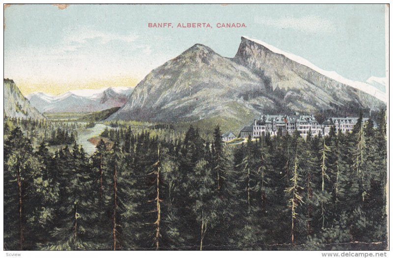 BANFF, Alberta, Canada, PU-1911; General View