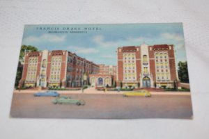 Francis Drake Hotel Minneapolis, Minnesota Postcard Curt Teich 6A-H397