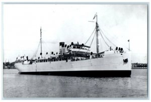 c1950's Steamship Steamer Nova Scotia Canada RPPC Photo Unposted Postcard