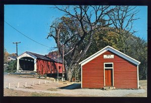 Mecca, Indiana/IN Postcard, Mecca Bridge, Parke County