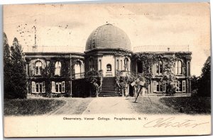 Postcard NY Poughkeepsie Vassar College Observatory