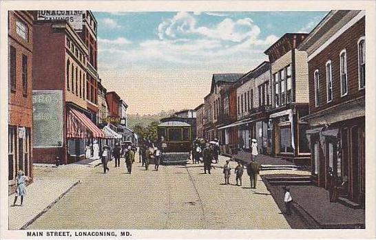 Maryland Lonaconing Main Street Trolley