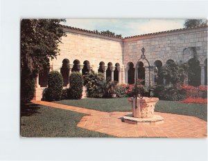 Postcard A view of the inside Ancient Spanish Monastery North Miami Florida USA