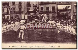 Old Postcard Sete The jousting lance After the Fall