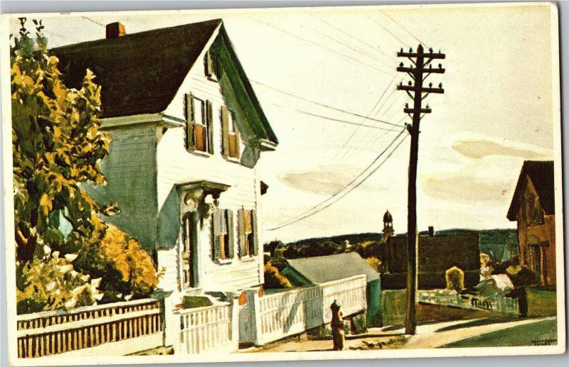 Edward Hopper Adam's House, Wichita Art Museum KS Vintage Postcard Q18