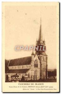 Old Postcard Notre Dame De La Couture Bernay