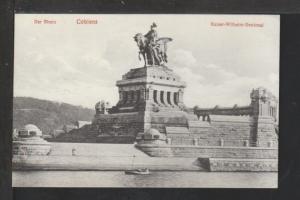 Kaiser Wilhelm Monument,Koblenz,Germany Postcard 