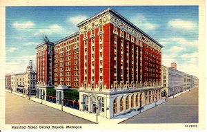 Grand Rapids, Michigan - A view of the Pantlind Hotel - in the 1940s