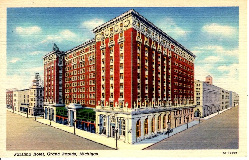Grand Rapids, Michigan - A view of the Pantlind Hotel - in the 1940s