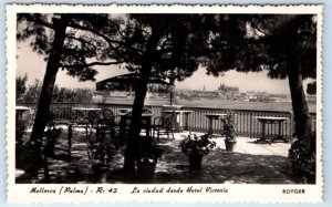 RPPC MALLORCA La Ciudad desde Hotel Victoria restaurant? SPAIN Postcard