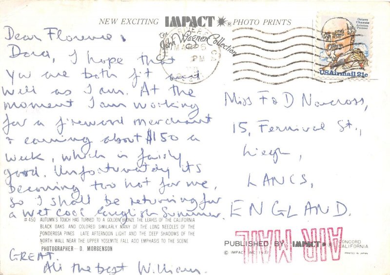 US8 USA CAalifornia Black Oak forest and waterfall