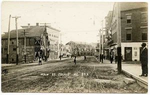 Calais ME Main Street View Store Fronts RPPC Real Photo Postcard