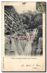 Old Postcard Cascade du Bout du Monde near Chambery