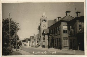 CPA AK Real photo - Grootegast - Raadhuis NETHERLANDS (713912)