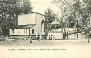 MA, Lawrence, Massachusetts, Glen Park, Entrance to the Theatre, Rotograph