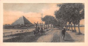 Road to the Pyramids Cairo Egypt, Egypte, Africa Unused 