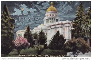 California Socromento State Capitol By Moonlight