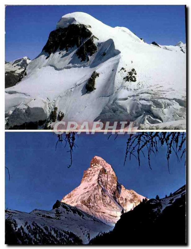 Modern Postcard Zermatt Matterhorn Breithorn