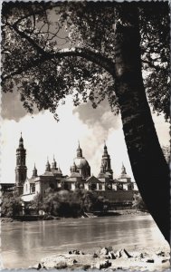 Spain Zaragoza Basilica de Ntra, El Pilar Vintage RPPC C173