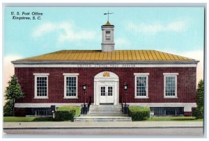 Kingstree South Carolina US Post Office Exterior Building c1940 Vintage Antique