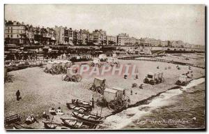 Old Postcard East Beach Brighton