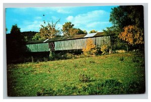 Vintage 1950's Postcard Old Shotts Bridge Point Creek East Bainbridge Ohio