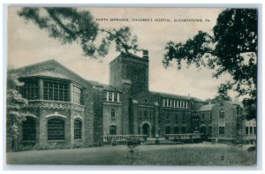 c1940s North Entrance Children's Hospital Elizabethtown Pennsylvania PA Postcard 