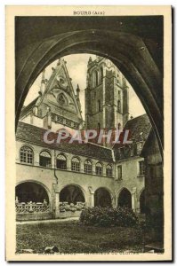 Postcard Ancient Church Of Brou Interior of the cloister