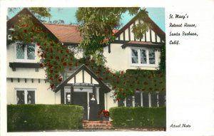Postcard California Santa Barbara St. Macy's Retreat House  Actual Photo 23-4216