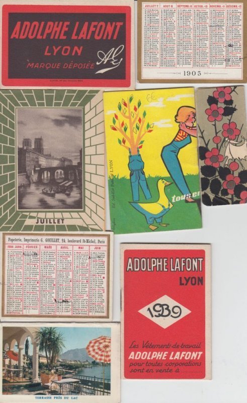 CALENDAR FRANCE 42 Vintage Postcards pre- 1940 (L5047)