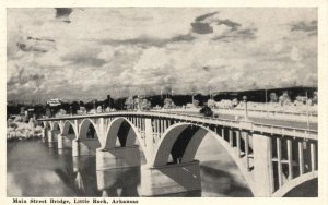 Vintage Postcard 1940 Main Street Bridge Little Rock Arkansas AR Pub. Graycraft