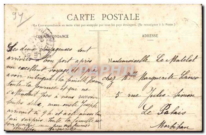 Old Postcard Les Coteaux de Champigny GL