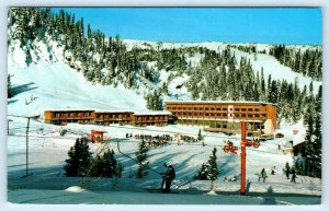 BANFF, Alberta, Canada ~ SUNSHINE VILLAGE SKI RESORT c1972  Postcard