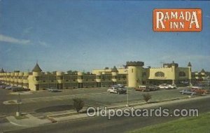 Ramada Inn, Amarillo, Texas, USA Motel Hotel Unused light indentation right e...