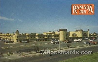 Ramada Inn, Amarillo, Texas, USA Motel Hotel Unused light indentation right e...