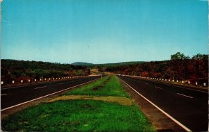 Massachusetts Turnpike Opened 1957 Postcard UNP VTG Dexter Unused Vintage 