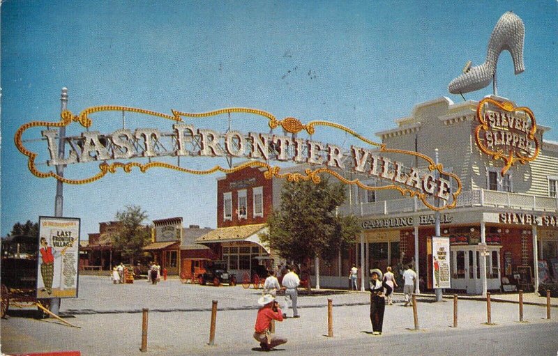 c.'50, Chrome Era Roadside Last Frontier Village, Las Vegas NV,Old Post Card