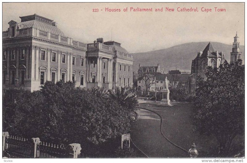 Houses of Parliament and New Cathedral, Cape Town, South Afica,00-10s