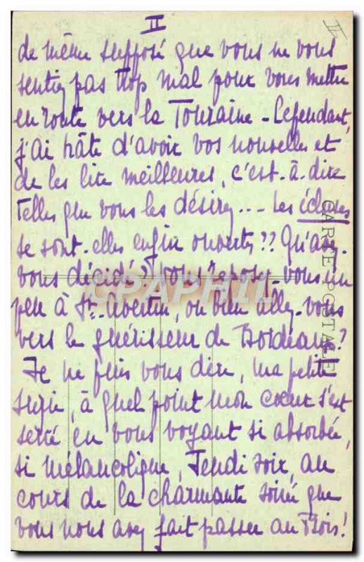 Old Postcard Vichy Golf