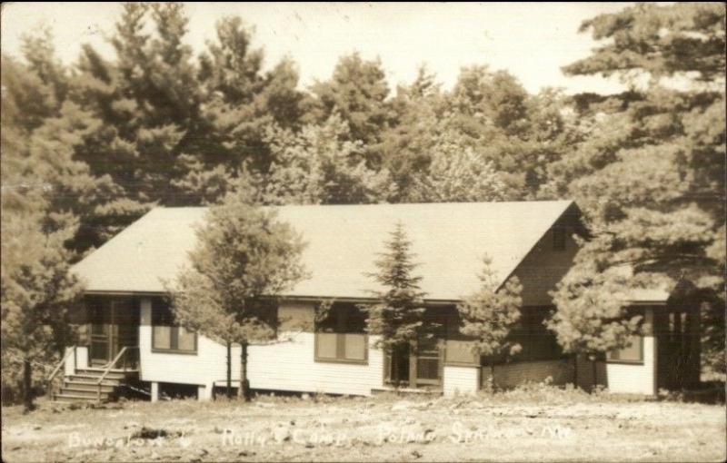 Poland Springs ME Rolly's Camp Bungalows Real Photo Postcard