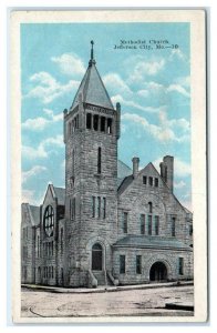 JEFFERSON CITY, Missouri MO ~ METHODIST CHURCH c1920s  Postcard