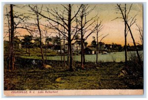 c1910's View Of Lake Rutherford Colesville New Jersey NJ Antique Postcard 