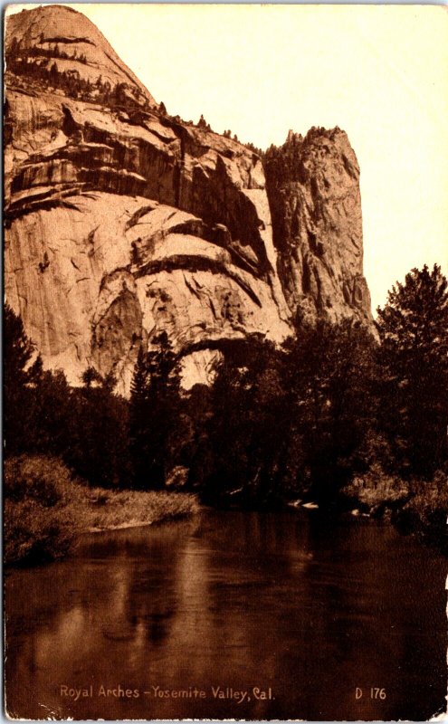 USA Royal Arches Yosemite Valley California Vintage Postcard C028