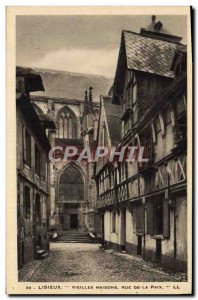 Old Postcard Lisieux Old Houses Peace Street