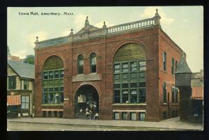 Amesbury, Massachusetts/MA/Mass Postcard, Town Hall